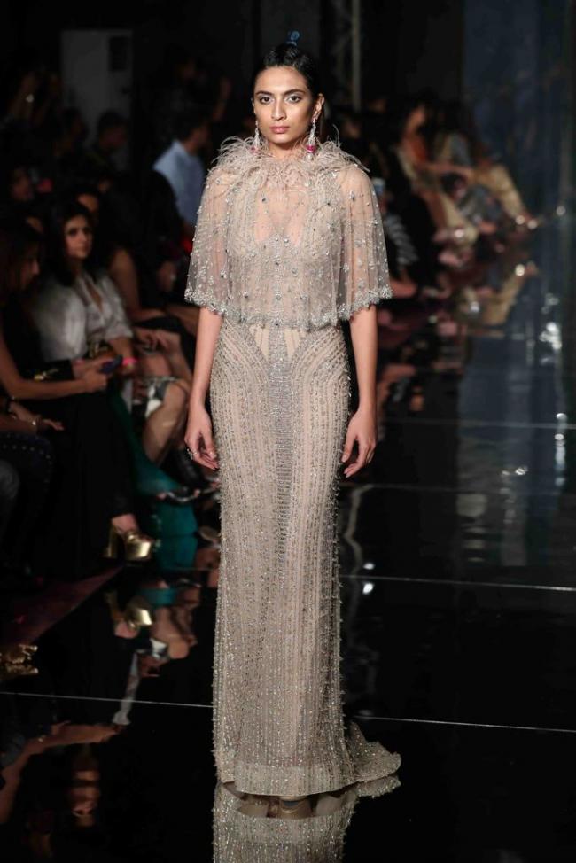 Preity Zinta walks ramp for designer Falguni Shane Peacock in Lakme Fashion Week