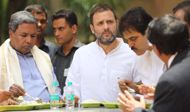 Rahul Gandhi inaugurates Indira canteen in Bengaluru