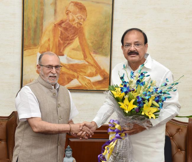 Lt. Governor of Delhi calls on Vice President of India on Wednesday