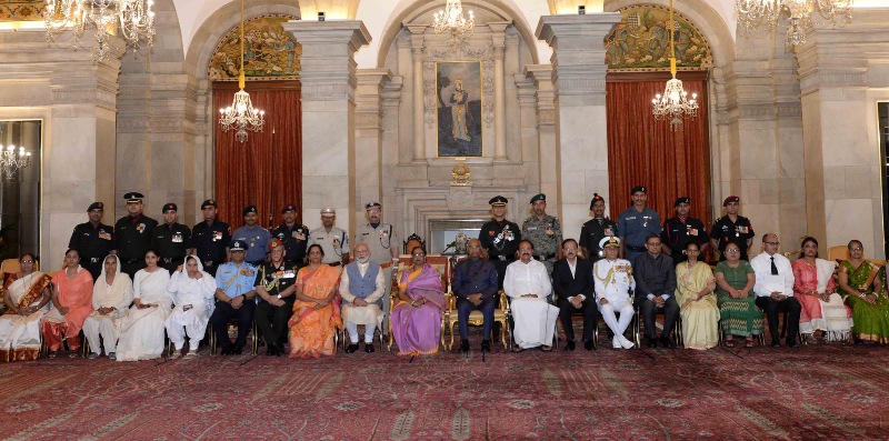 President Kovind, VP Naidu, PM Modi attend Defend Investiture Ceremony