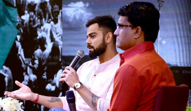 Virat Kohli, Sourav Ganguly interact, share moments in Kolkata