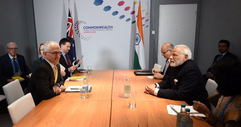 PM Modi meets Australia PM in London