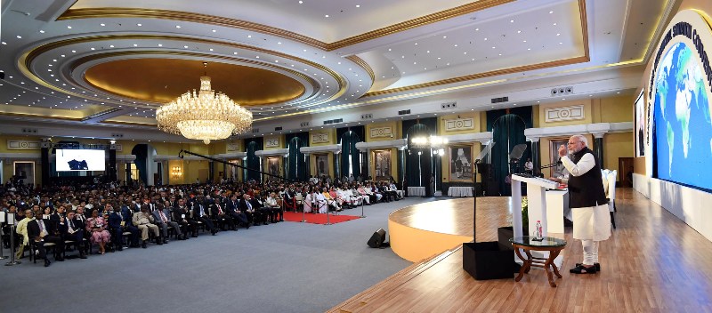 PM Modi addresses Mahatma Gandhi International Sanitation Convention in New Delhi