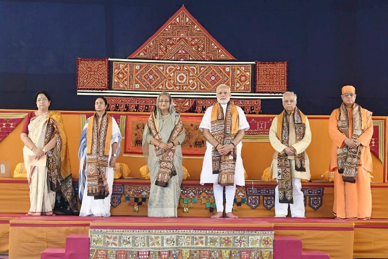 Modi-Mamata-Hasina share stage at Visva Bharati events 