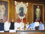 PM Modi,Ram Nath Kovind,VP M. Venkaiah Naidu, Speaker Sumitra Mahajan Attends Dr. B.R. Ambedkar