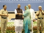 Union Minister gives away awards at BSF investiture ceremony in New Delhi