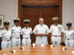 Modi meets crew of INSV 