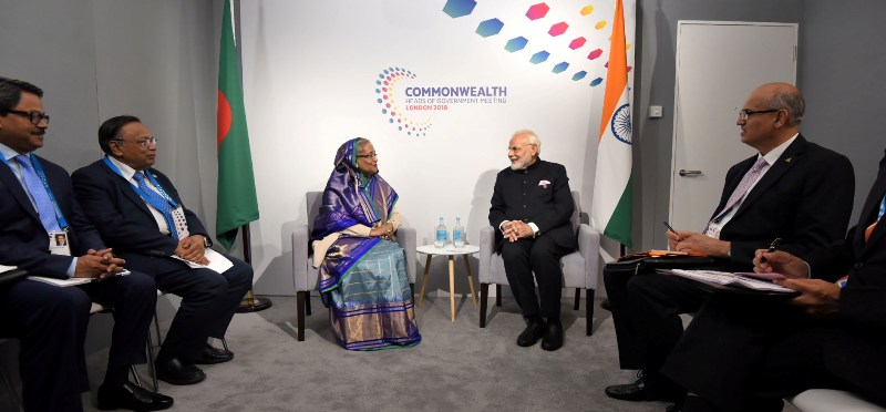 PM Modi meets Bangladesh PM in London