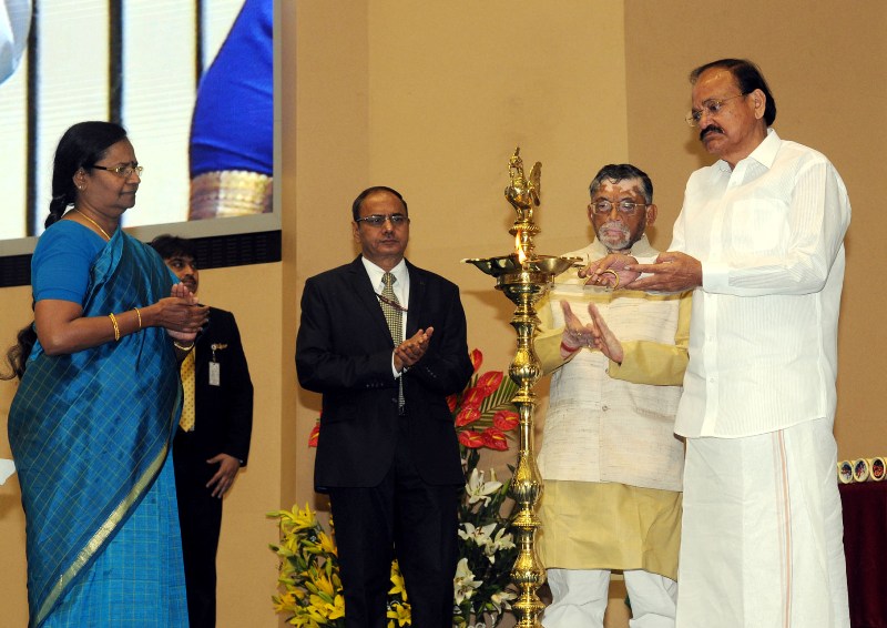 VP M. Venkaiah Naidu attending the Prime Minister Shram Awards in New Delhi