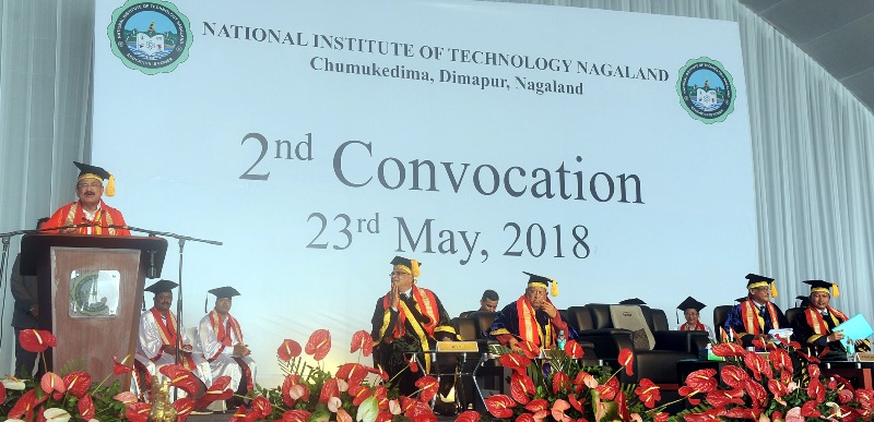 VP addressing the 2nd Convocation of National Institute of Technology, in Chumukedima, Dimapur, Nagaland 
