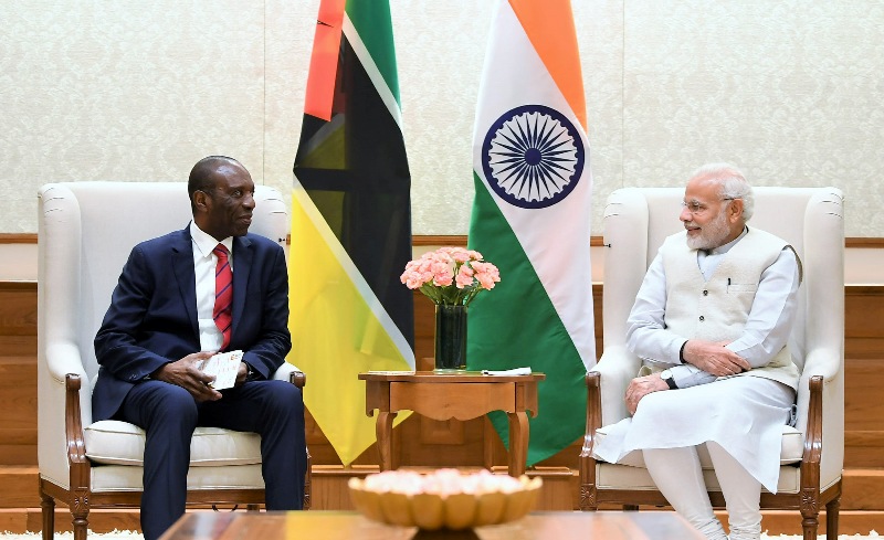 PM Modi meets Mozambique PM Carlos Agostinho do Rosario in New Delhi 