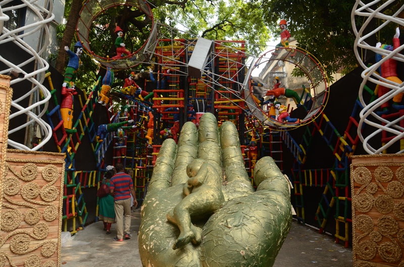 Hindustan Park: An attraction for pandal hoppers