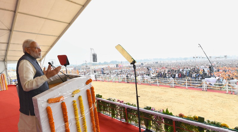 PM Modi addresses gathering at Sultanpur, Gurugram