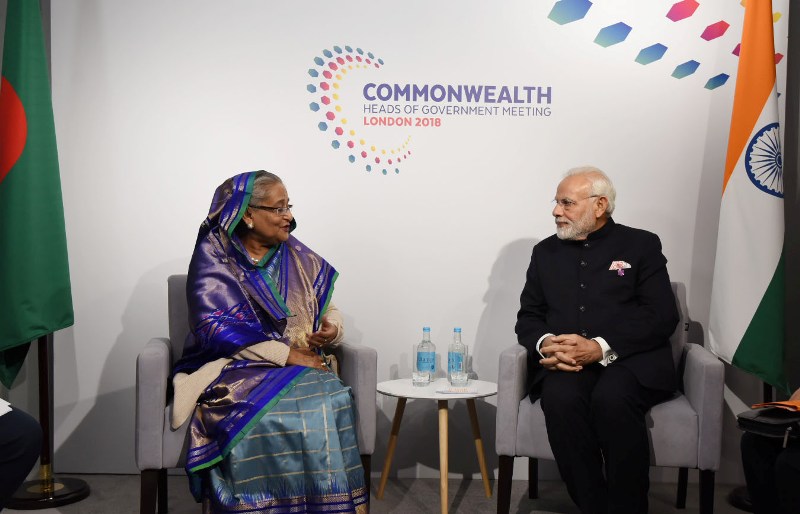 PM Modi meets Bangladesh PM in London