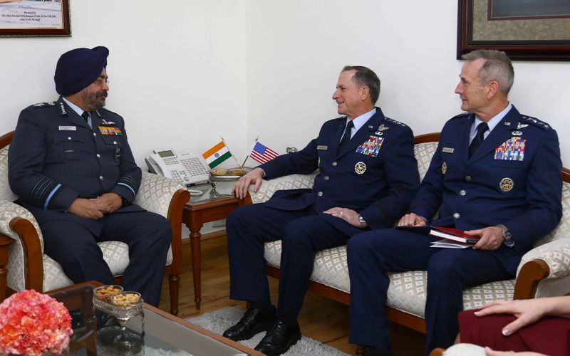 US Air Force chief visits India