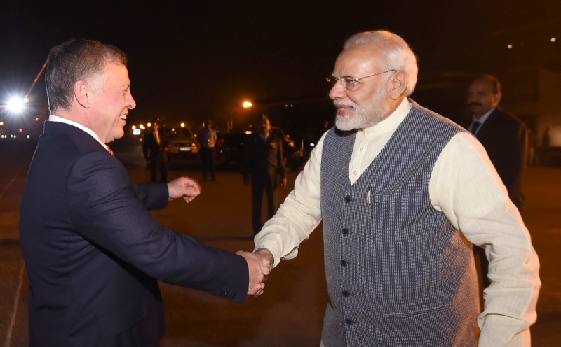 The King of Jordan Abdullah II Bin Al-Hussein Visits India