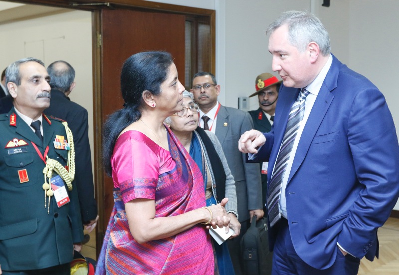 The Union Minister for Defence, Nirmala Sitharaman Calls on Deputy Prime Minister of Russia, Dmitry Rogozin 