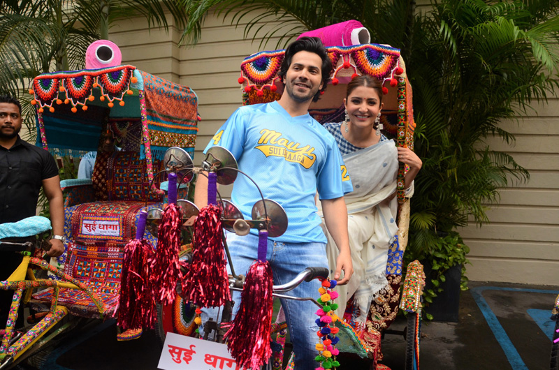 Varun Dhawan, Anushka Sharma promote Sui Dhaaga in Kolkata