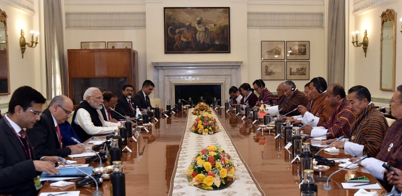 Prime Minister Narendra Modi meets Prime Minister of Bhutan Dr. Lotay Tshering
