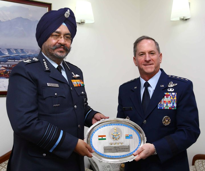 US Air Force chief visits India