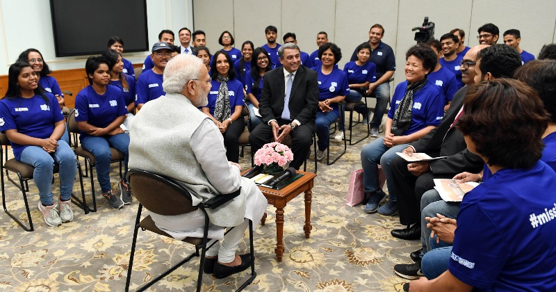 PM Modi meets participants of Misson Gange in New Delhi
