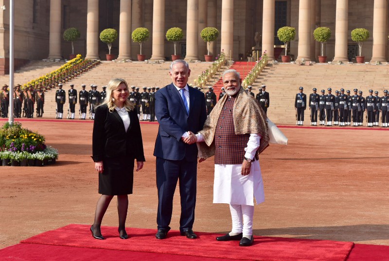 Netanyahu in India