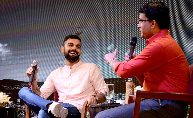 Virat Kohli, Sourav Ganguly interact, share moments in Kolkata