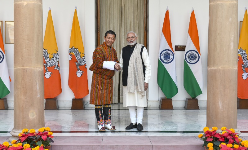 Prime Minister Narendra Modi meets Prime Minister of Bhutan Dr. Lotay Tshering