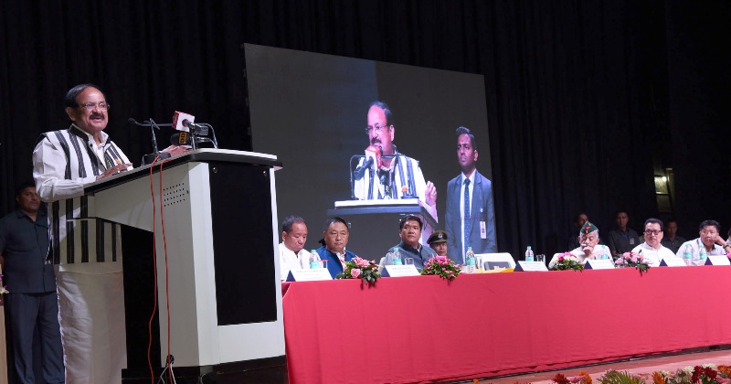  Venkaiah Naidu addresses gathering in Itanagar 