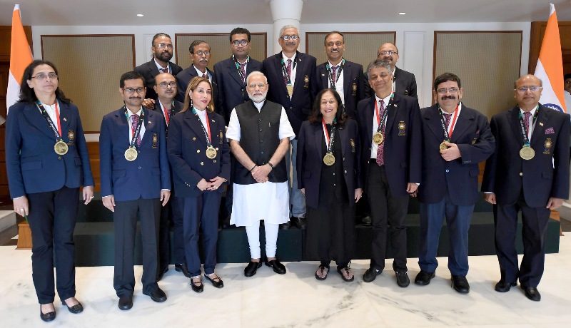 PM Modi meets Asian Games winners