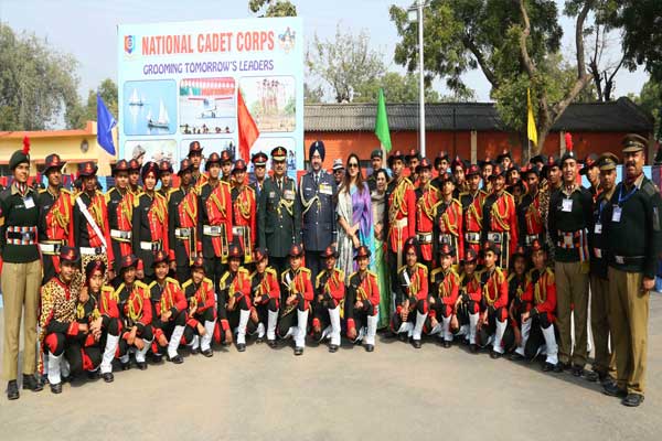 Air Chief Marshal BS Dhanoa visits DG NCC Republic Day Camp