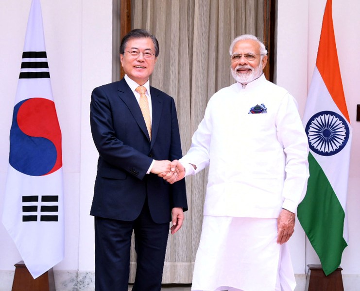  Moon Jae-in visits Hyderabad House