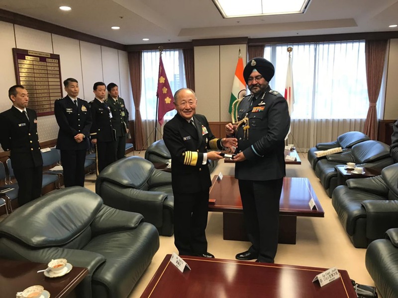 Air Chief Marshal Birender Singh Dhanoa meets officials in Japan 