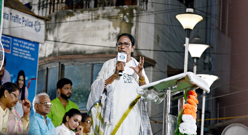 Mamata Banerjee holds public meeting in south Kolkata