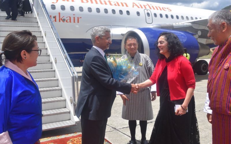 S Jaishankar arrives in Bhutan