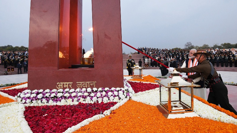 PM Modi attends dedication ceremony of National War Memorial