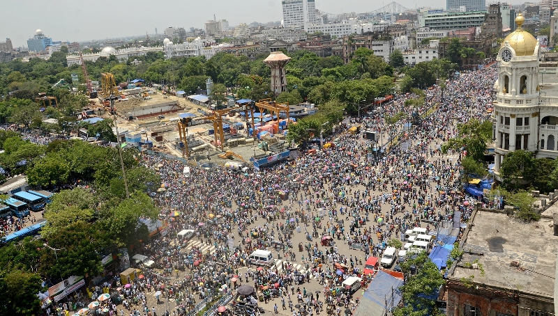 Glimpses of Mamata Banerjee's Martyrs' Day Rally in Kolkata 