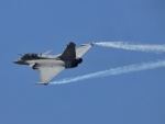 Rafale fighter jet during full dress rehearsal ahead of 12th Edition of Aero India '19 