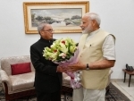 Narendra Modi meets Pranab Mukherjee to seek blessings