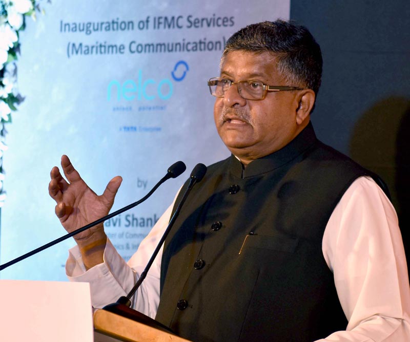 Ravi Shankar Prasad addresses Maritime Communication Services