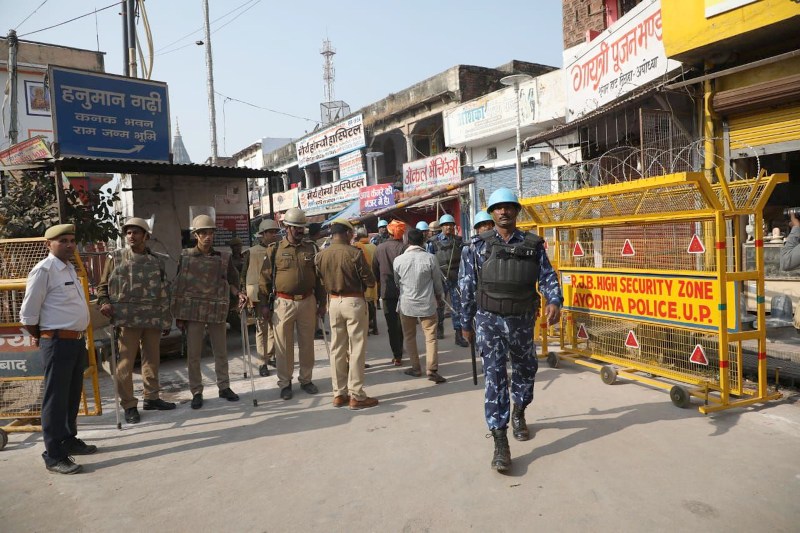Security forces deployed in Ayodhya ahead of Supreme Court verdict on Saturday