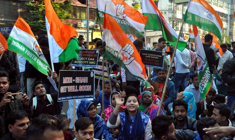 Youth Congress protests CAA-NRC in Kolkata