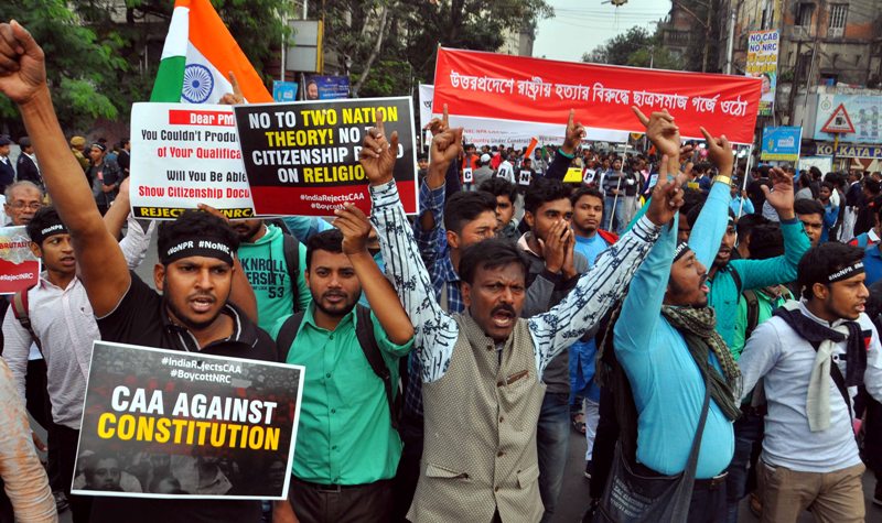 Kolkata: Students stage protest march against NRC, CAA, NPR