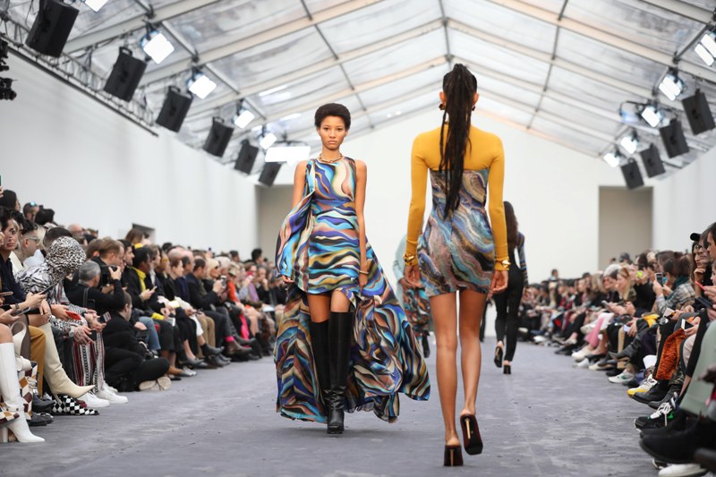 Models walk the ramp at Milan Fashion Week