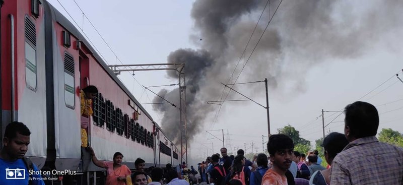 Fire breaks out at pantry car in New Delhi bound Telangana express train