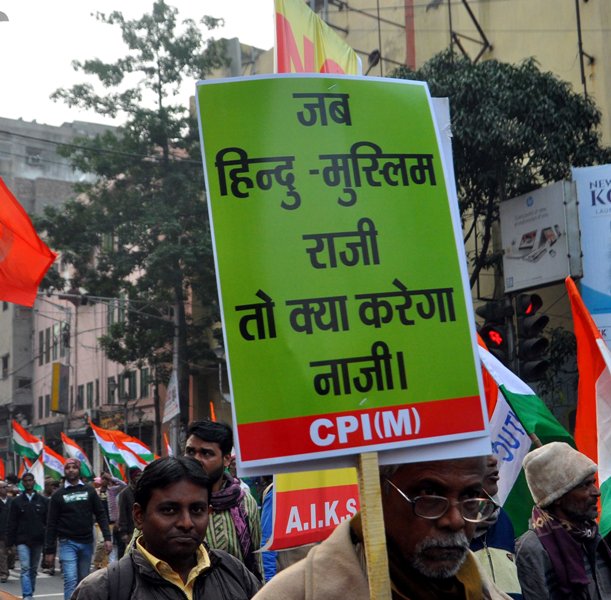 Left, Congress jointly hold protest rally against CAA-NRC-NPR in Kolkata