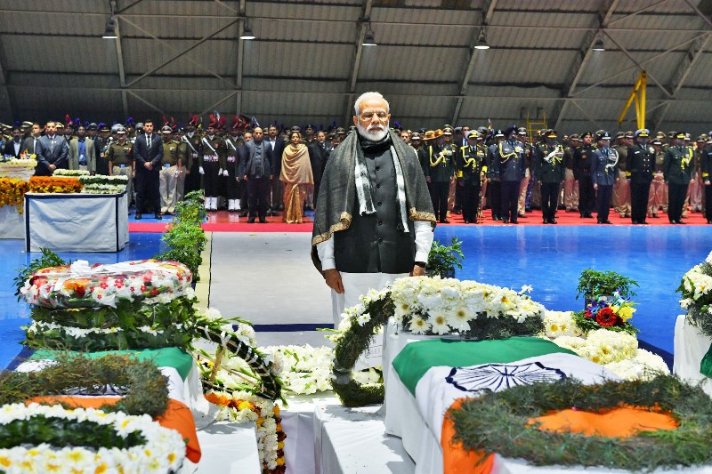 PM Modi pays tribute to slain CRPF soldiers