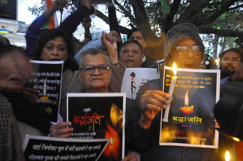 India protests Pulwama attack