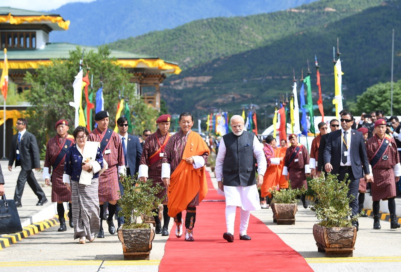 pm visit of bhutan