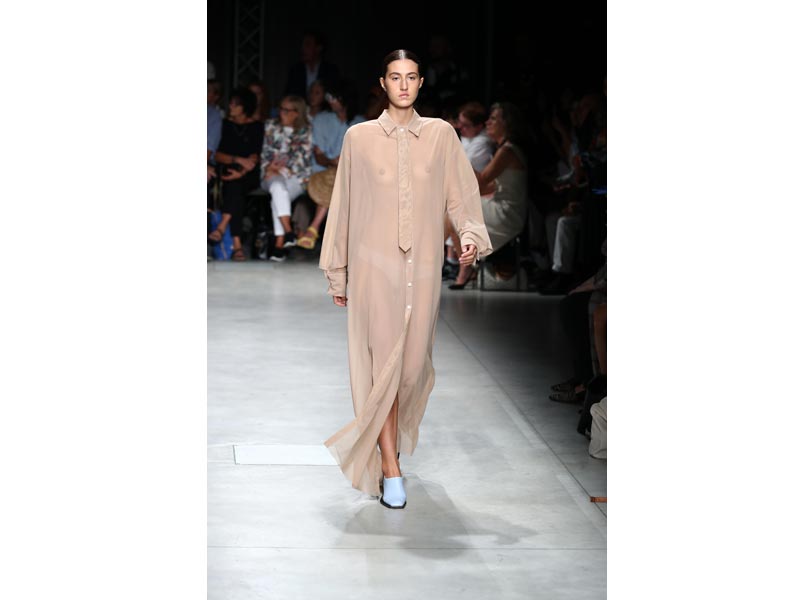 Models walk the ramp for designer Marco Rambaldi at Milan Fashion Week